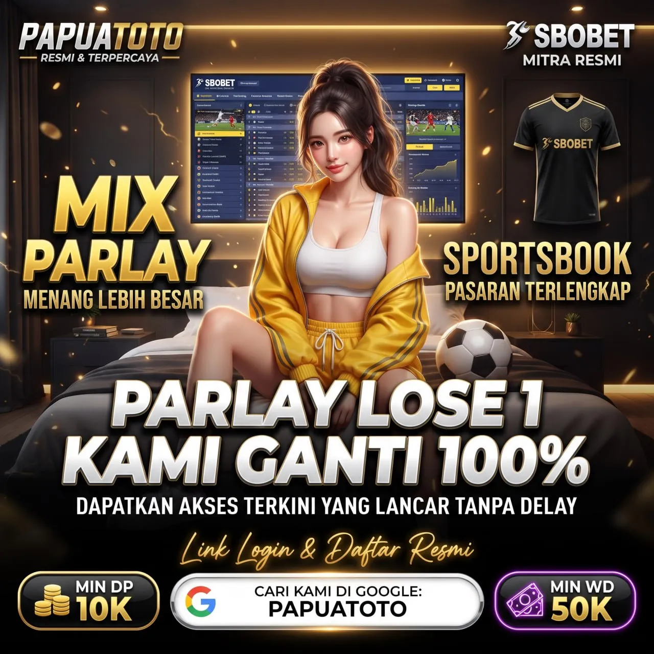 PAPUATOTO ⚽ Platform Agen SBOBET dan Slot Resmi Terintegrasi